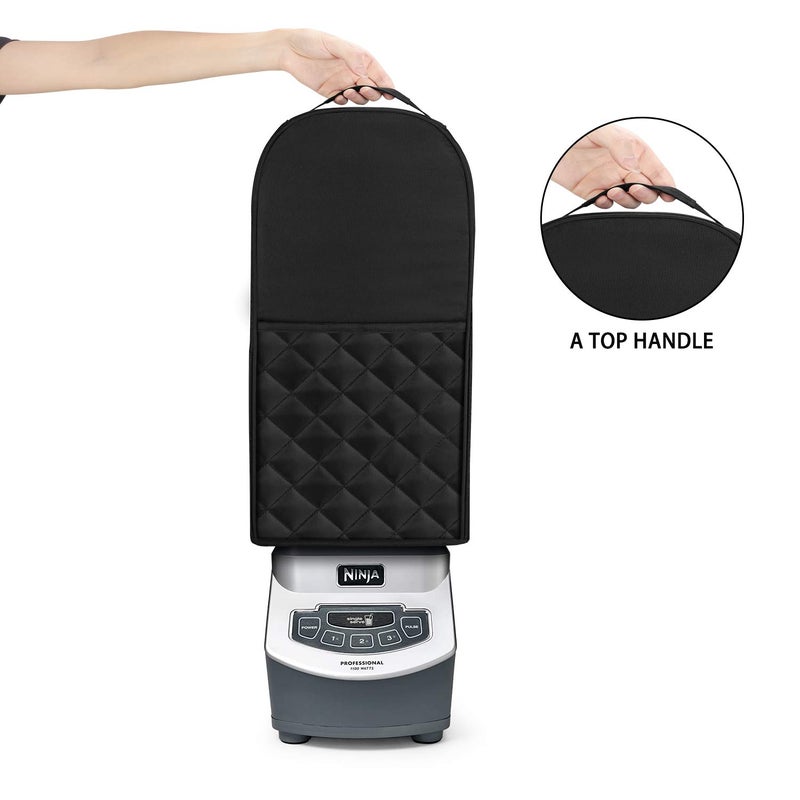 Luxja Blender Cover Compatible with Ninja Foodi, Cover for Ninja Foodi Blender, Black(quilted) - Image 4
